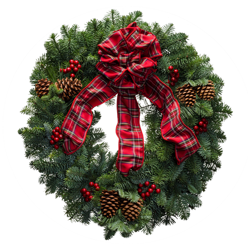 Red Tartan Wreath